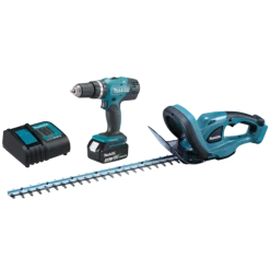 Makita DLX2113S Kombo-kit Akku Skruemaskine / Hækkeklipper LXT 18V 3,0 Ah