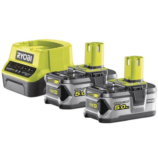 Ryobi 2x 18V Batteri + Lader