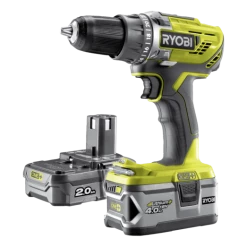 Ryobi R18DD3-242S 18V One+ Akku Bore- Og Skruemaskine 1x2,0+4,0 Ah ONE+