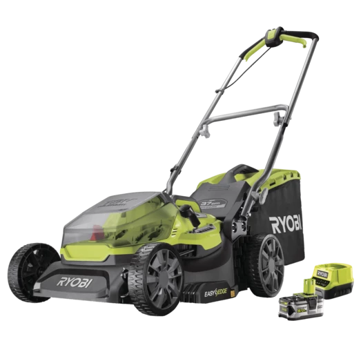 Ryobi RY18LMX37A-150 ONW+ 18V Plæneklipper 1x5.0 Ah Batteri Og Lader