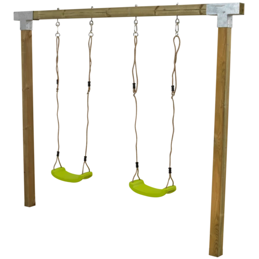 Plus Gyngestativ Cubic Med 2 Gynger, Trykimprægneret