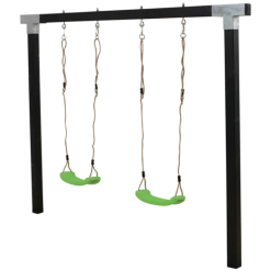 Plus Gyngestativ Cubic Med 2 Gynger, Sort