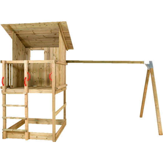 Plus Play Legetårn Inkl. Gyngestativ Trykimprægneret - Billede 2