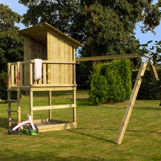 Plus Play Legetårn Inkl. Gyngestativ Trykimprægneret