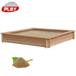 Nordic Play Sandkasse Træ Inkl. 240 Kg Sand