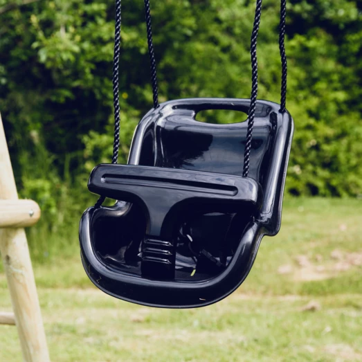 Nordic Play Komplet Babygynge Med Sort Reb Sort - Billede 5