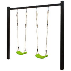 Plus Gyngestativ Med Grønne Gyngesæder