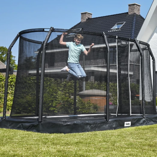 Salta Premium Ground Trampolin Med Sikkerhedsnet 305x214 Cm - Billede 5