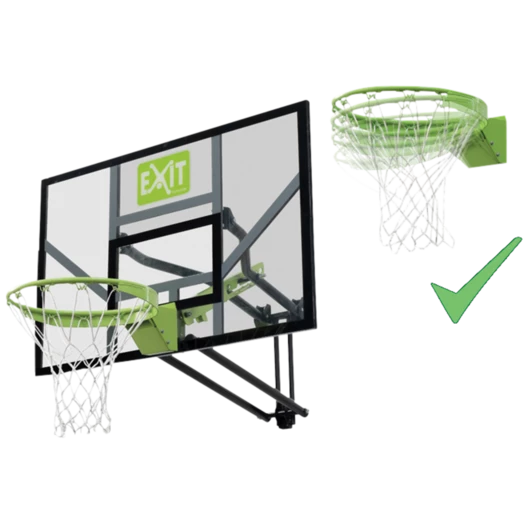 Exit Galaxy Basketball Bagplade M/dunk-basketkurv Væghængt