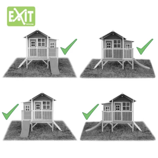 Exit Loft 350 Legehus Rød - Billede 3