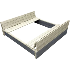 Exit Aksent XL Sandkasse M/bænk Og Låg Grå