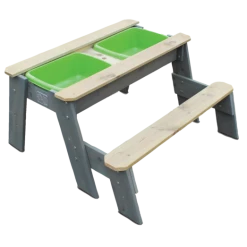 Exit Aksent Sand- Og Vandbord M/låg Og Bænk Grå