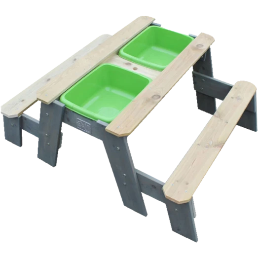 Exit Aksent Sand- Og Vandbord M/låg Og Bænke Grå