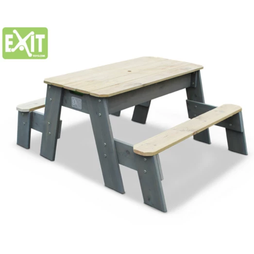 Exit Aksent Sand- Og Vandbord M/låg Og Bænke Grå - Billede 2