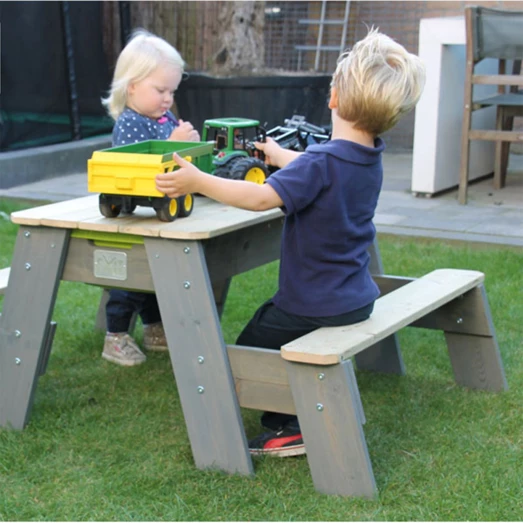 Exit Aksent Sand- Og Vandbord M/låg Og Bænke Grå - Billede 3