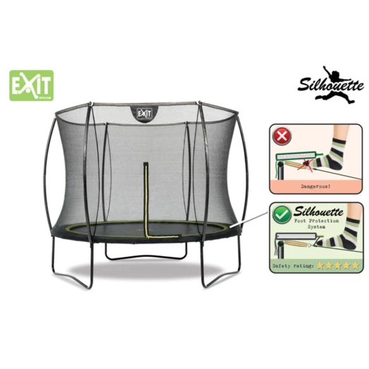 Exit Silhouette Trampolin M/sikkerhedsnet Ø305 Cm - Billede 2
